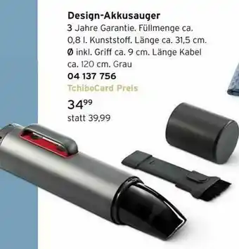 Tchibo Design-akkusauger Angebot