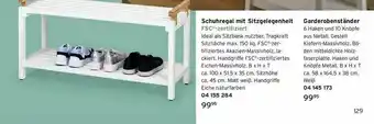 Tchibo Schuhregal Mit Sitzgelegenheit Oder Garderobenständer Angebot