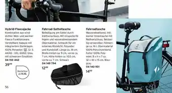 Tchibo Hybrid-fleecejacke, Fahrrad-satteltasche Oder Fahrradtasche Angebot