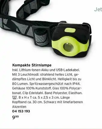 Tchibo Kompakte Stirnlampe Angebot