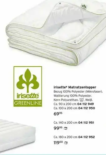 Tchibo Irisette Matratazentopper Angebot