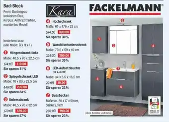 V Baumarkt Bad-block Kara Oder Fackelmann Angebot