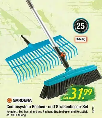 Hagebau Gardena Combisystem Rechen- Und Straßenbesen-set Angebot