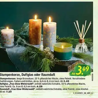 Hagebau Stumpenkerze, Duftglas Oder Raumduft Angebot