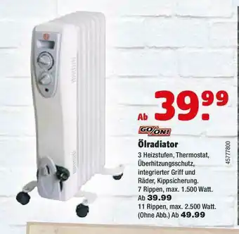 Hagebau Go On! ölradiator Angebot