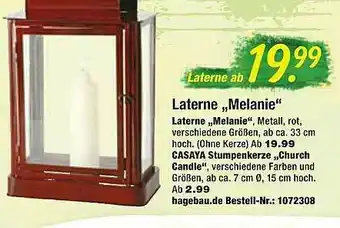 Hagebau Laterne „melanie” Angebot