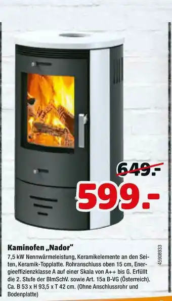 Hagebau Kaminofen „nador” Angebot