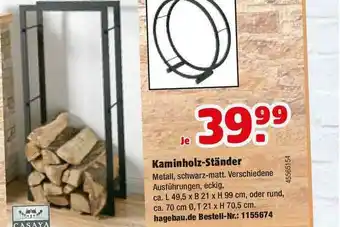 Hagebau Kaminholz-ständer Casaya Angebot