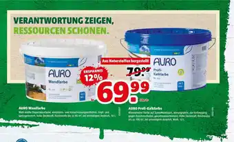 Hagebau Auro Wandfarbe Oder Profi-kalkfarbe Angebot