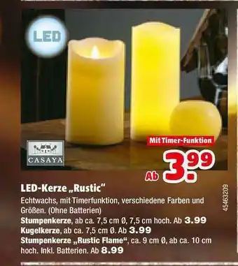 Hagebau Casaya Led-kerze „rustic” Angebot