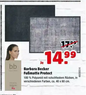 Hagebau Barbara Becker Fußmatte Protect Angebot