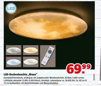 Hagebau Led-deckenleuchte „moon” Angebot