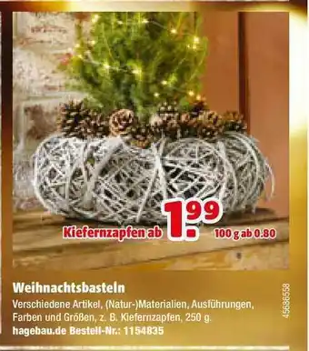 Hagebau Weihnachtsbasteln Angebot