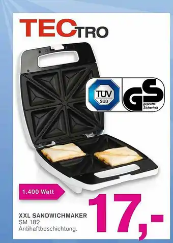 KODi Tectro XXL Sandwichmaker Angebot