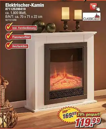 Poco Elektrischer-kamin Classicfire Angebot