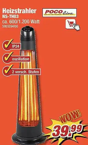 Poco Heizstrahler Poco Line Angebot
