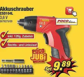 Poco Akkuschrauber Csd104l Poco Line Angebot