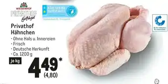 METRO Privathof Hähnchen 1200g Angebot