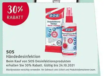 Rossmann Sos Händedesinfektion Angebot