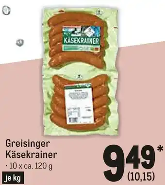 METRO Greisinger Käsekrainer 10x120g Angebot