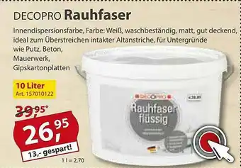 Sonderpreis Baumarkt Decopro Rauhfaser Angebot