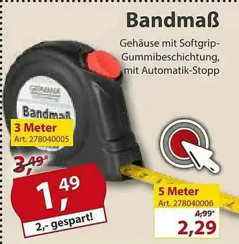 Sonderpreis Baumarkt Bandmaß Angebot