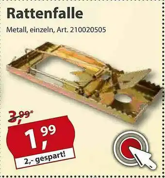 Sonderpreis Baumarkt Rattenfalle Angebot