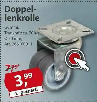 Sonderpreis Baumarkt Doppellenkrolle Angebot