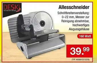 Zimmermann Allesschneider Deski Angebot