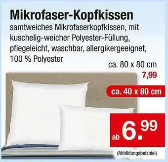 Zimmermann Mikrofaser-kopfkissen Angebot