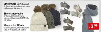 Zimmermann Strickmütze, Strickhandschuhe Oder Winterschal Plüsch Angebot