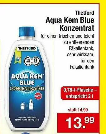 Zimmermann Thetford Aqua Kem Blue Konzentrat Angebot