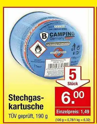 Zimmermann Stechgaskartusche Angebot