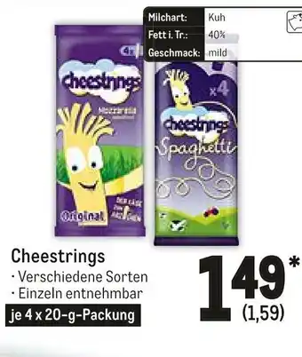 METRO Cheestrings 4x20g Angebot