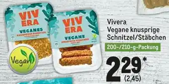 METRO Vivera Vegane knusprige Schnitzel/Stäbchen 200/210g Angebot