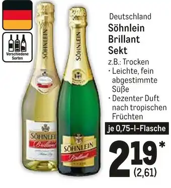 METRO Söhnlein Brillant Sekt 0.75 L Angebot