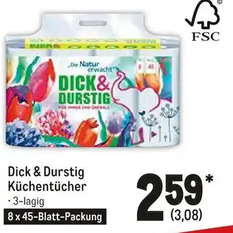 METRO Dick & Durstig Küchentücher Angebot