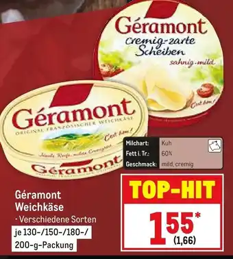 METRO Géramont Weichkäse 130-200g Angebot