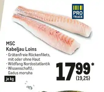 METRO MSC Kabejau Loins Angebot