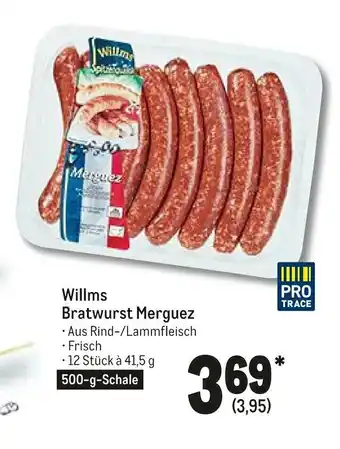 METRO Willms Bratwurst Merguez 500g Angebot