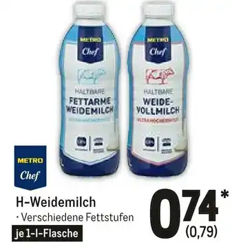 METRO Metro Chef H-Weidemilch 1L Angebot