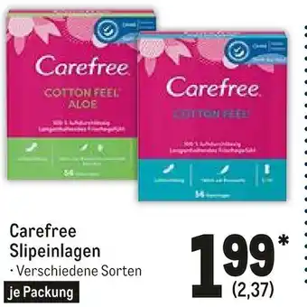 METRO Carefree Slipeinlagen Angebot