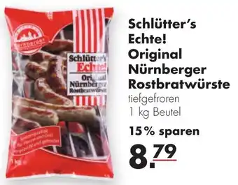 Handelshof Schlütter's Echte! Original Nürnberger Rostbratwürste 1kg Beutel Angebot