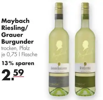 Handelshof Maybach Riesling / Grauer Burgunder 0,75L Angebot