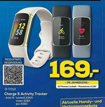 Euronics Berlet Fitbit Charge 5 Activity Tracker Angebot