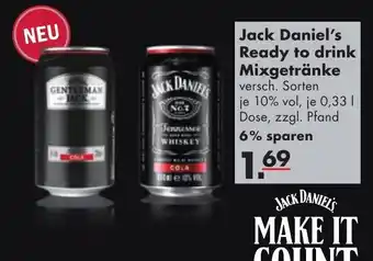 Handelshof Jack Daniel's Ready to drink Mixgetränke Angebot