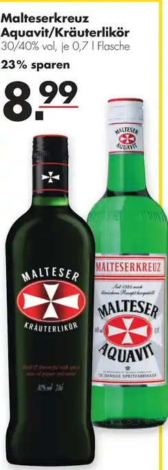 Handelshof Malteserkreuz Aquavit / Kräuterlikör 0,7L Angebot