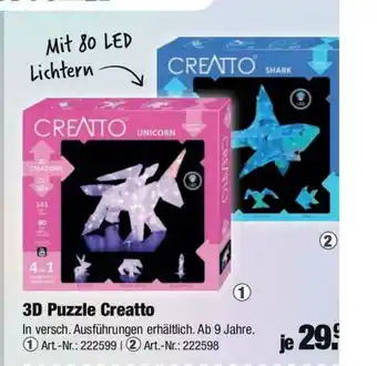 Rofu Kinderland 3d Puzzle Creatto Angebot