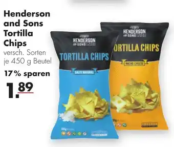 Handelshof Henderson and Sons Tortilla Chips 450g Beutel Angebot