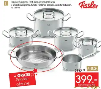 Zurbrüggen Fissler topfset original profi collection 2.0 Angebot